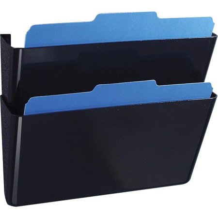 OIC Wall Files, Letter, 13"x4-1/8"x7", 2/BX, Black 2PK OIC21405